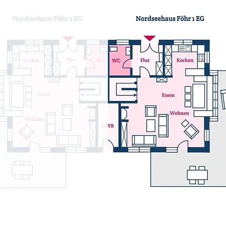 Nordseehaus Foehr Hausteil 1 * Borgsum